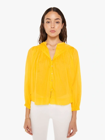 Shop Mother The Love Dearly Top Chrome In Yellow - Size X-large