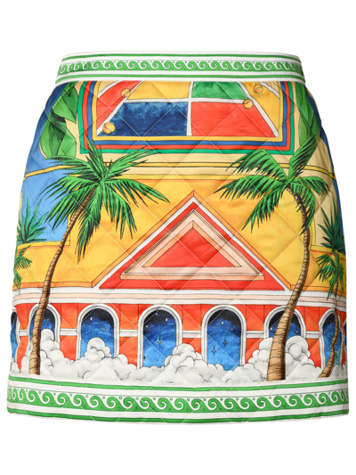Shop Casablanca Woman  Multicolor Polyester Skirt