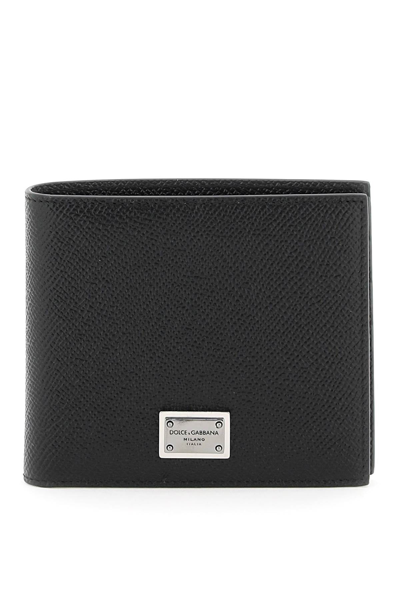 Shop Dolce & Gabbana Leather Wallet Men In Black