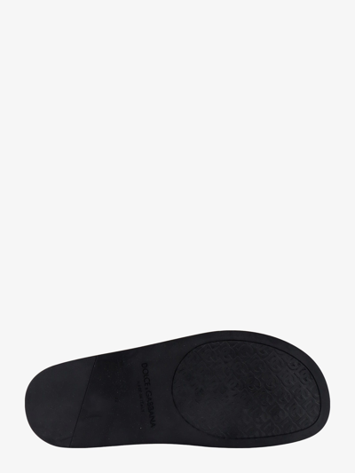 Shop Dolce & Gabbana Man Slide Man Black Sandals