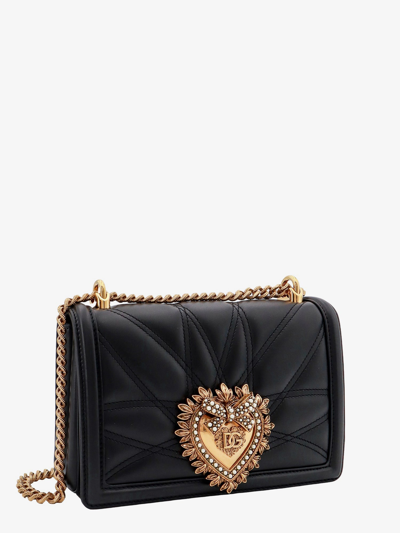 Shop Dolce & Gabbana Woman Devotion Woman Black Shoulder Bags