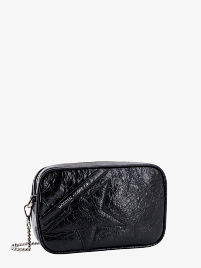 Shop Golden Goose Deluxe Brand Woman Mini Star Bag Woman Black Shoulder Bags