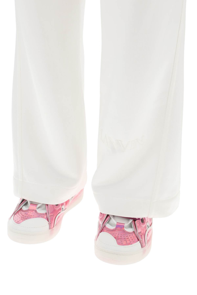 Shop Lanvin Viscose Jogger Pants Women In White