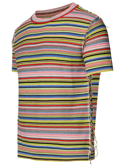Shop Maison Margiela Man  Multicolor Cotton T-shirt