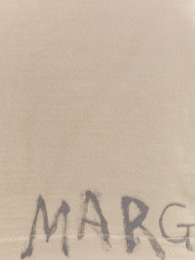 Shop Maison Margiela Man T-shirt Man Beige T-shirts In Cream
