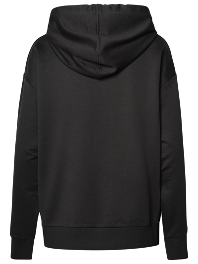 Shop Moncler Woman  Black Cotton Sweatshirt