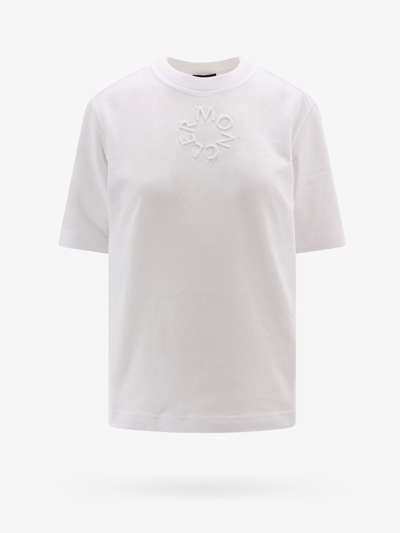Shop Moncler Woman T-shirt Woman White T-shirts