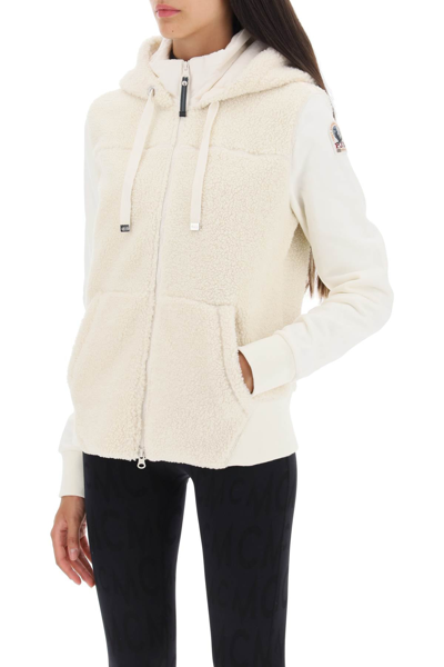 Shop Parajumpers 'moegi' Sherpa Fleece Jacket Women In White