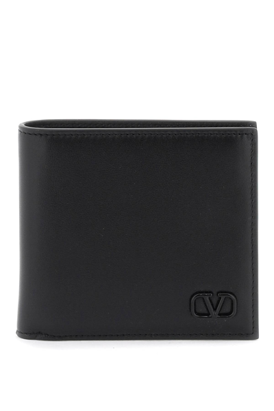 Shop Valentino Garavani Vlogo Signature Wallet Men In Black