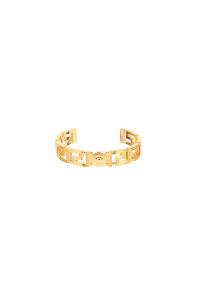 Shop Versace Medusa Greca Bracelet Women In Gold