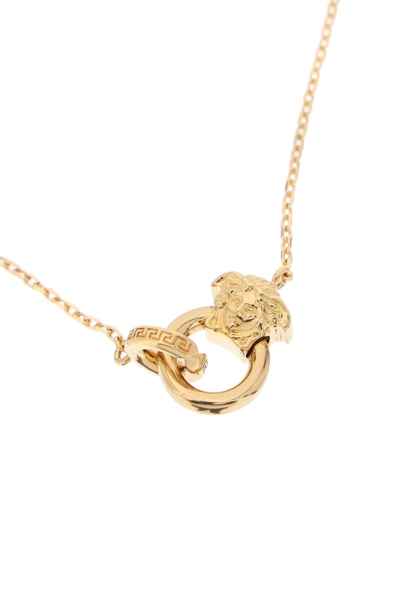 Shop Versace Medusa Necklace Women In Gold