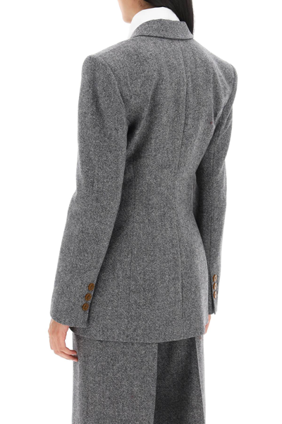 Shop Vivienne Westwood Lauren Jacket In Donegal Tweed Women In Multicolor