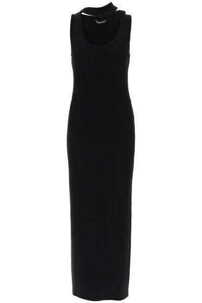 Shop Y/project Y Project Ribbed Knit Maxi Dress Women In Black