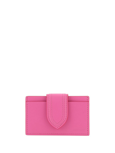 Shop Jacquemus Flap Card Holder In Pink