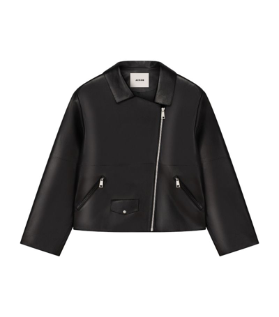 Shop Aeron Blythe Leather Jacket In Black