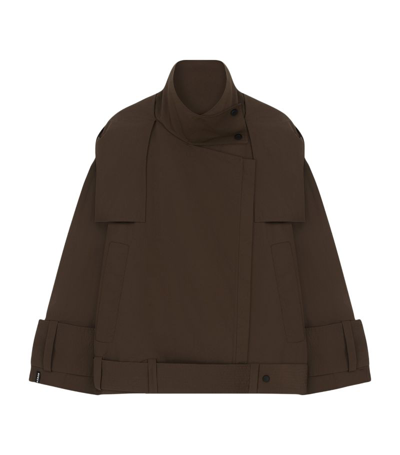 Shop Aeron Hooded Linden Jacket In Brown