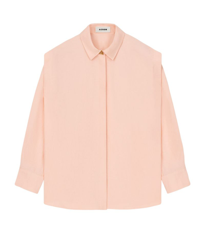 Shop Aeron Cotton-blend Elysee Shirt In Pink
