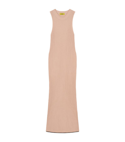 Shop Aeron Knitted Trieste Maxi Dress In Pink