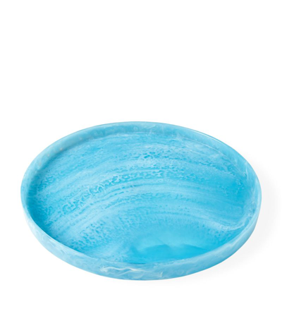 Shop Jonathan Adler Mustique Serving Plate (39cm) In Blue
