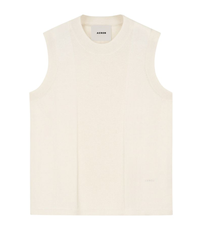 Shop Aeron Knitted Sleeveless Cepha Top In Neutrals