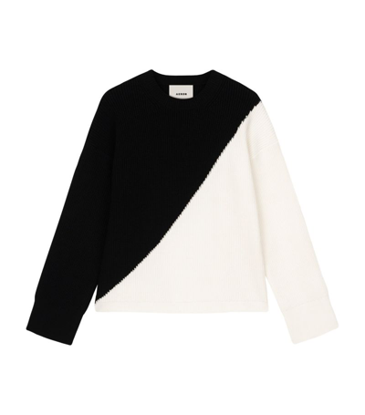 Shop Aeron Two-tone Sonique Sweater In White