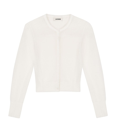 Shop Aeron Cropped Constant Cardigan In White
