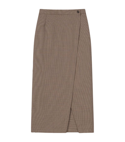 Shop Aeron Lester Pencil Skirt In Brown