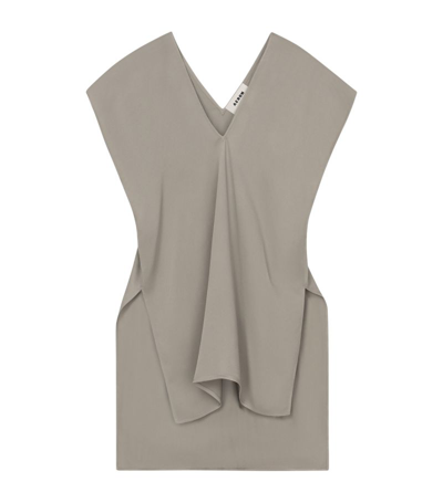 Shop Aeron Draped Salome Blouse In Grey