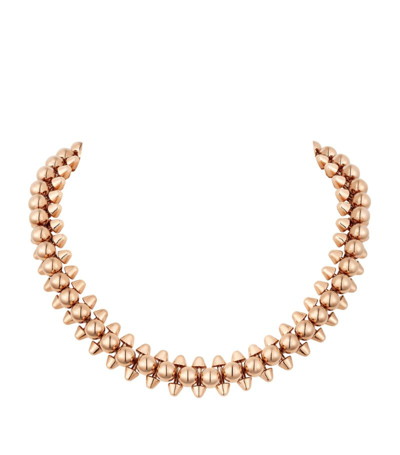 Shop Cartier Xl Model Necklace (37cm) In Rose Gold