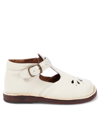 Shop Pèpè Nappalack Leather Sandals In White