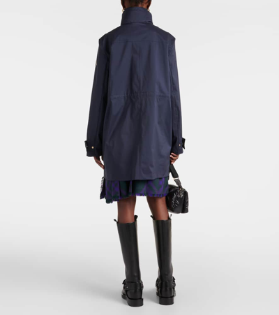 Shop Moncler Bremusa Raincoat In Blue