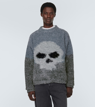 Shop Erl Intarsia Sweater In Multicoloured