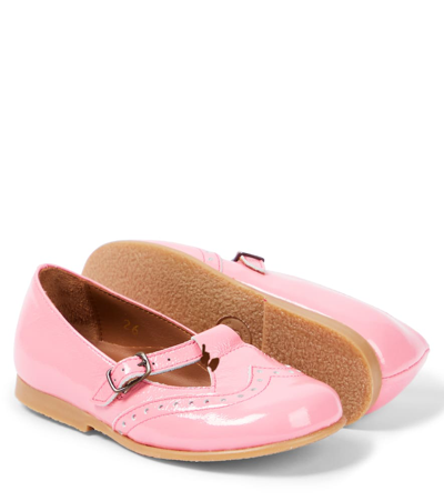 Pèpè Nappalak Patent Leather Sandals In Pink