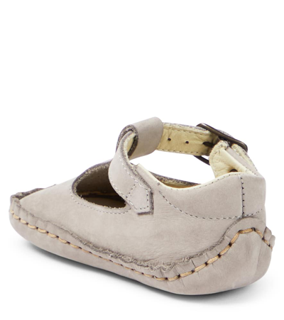 Shop Pèpè Baby Leather Shoes In White