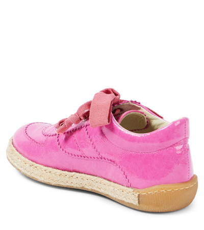 Shop Pèpè Leather Sneakers In Pink