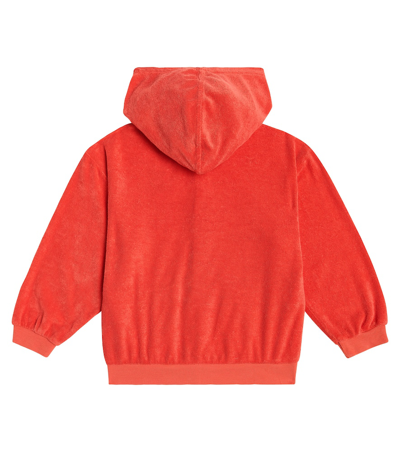 Shop Bobo Choses Cotton-blend Terry Jacket In Red