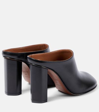 Shop Alaïa Babylone Leather Mules In Black