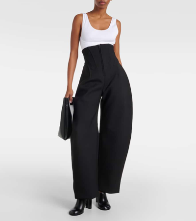 Alaïa Alaia Women Square Leather Mule In Black
