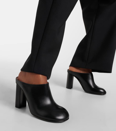 Alaïa Alaia Women Square Leather Mule In Black