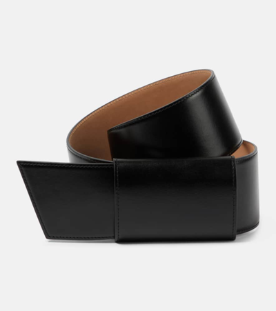 Shop Alaïa Knot Leather Belt In Black