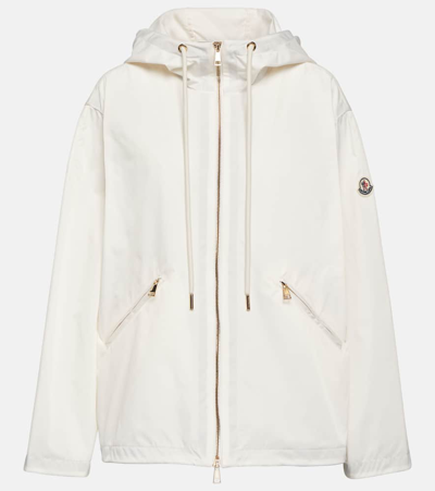 Shop Moncler Cassiopea Windbreaker Jacket In White