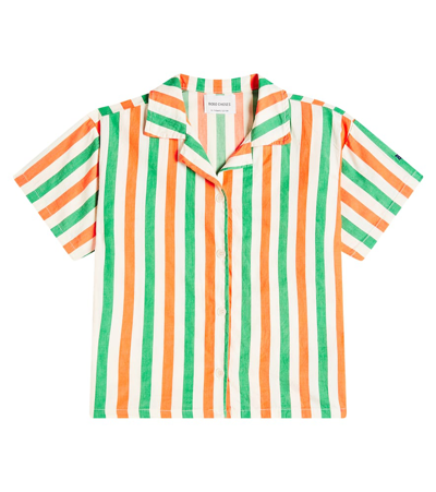Bobo Choses Striped Cotton Bowling Shirt In Multicolor