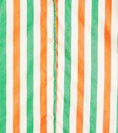 Bobo Choses Striped Cotton Bowling Shirt In Multicolor