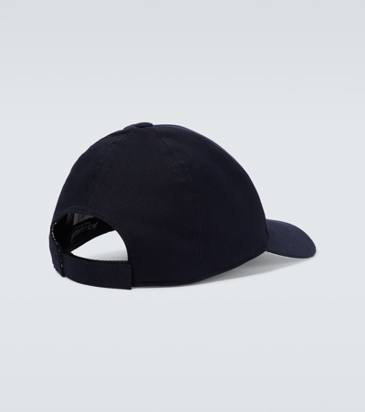Shop Dolce & Gabbana Logo Cotton Baseball Cap In Blue