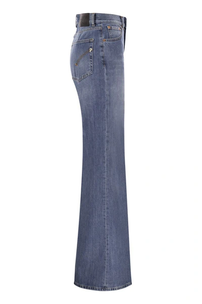 Shop Dondup Amber - Wide-leg Jeans In Medium Denim