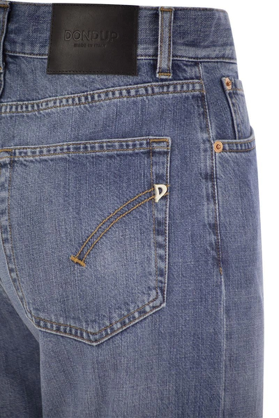Shop Dondup Amber - Wide-leg Jeans In Medium Denim