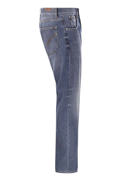 Dondup Cuffed Denim Jeans In Medium Denim