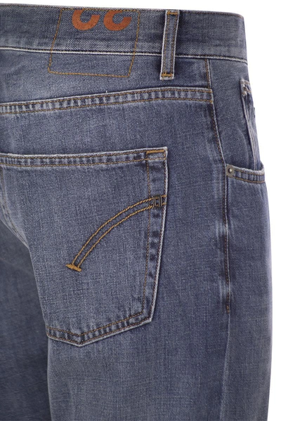 Dondup Cuffed Denim Jeans In Medium Denim