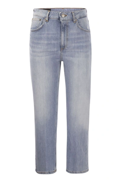 Dondup Women's Tami - Jeans Cinque Tasche A Gamba Larga In Light Denim