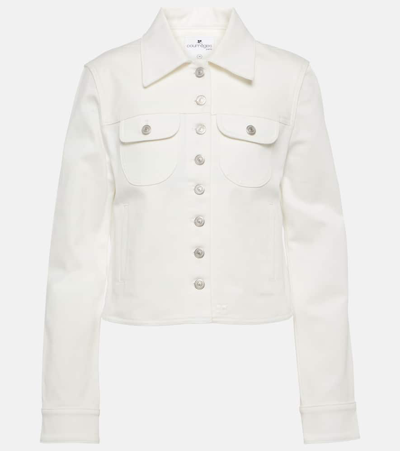 Shop Courrèges Denim Jacket In White
